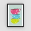 Tea Wall Art Poster - Modern Decor for Cafes and Tea Lovers