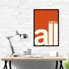 Achieve It All Motivational Poster – Bold Typographic Wall Art for Home & Office