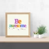 Be Awesome – Motivational Typographic Poster Frame