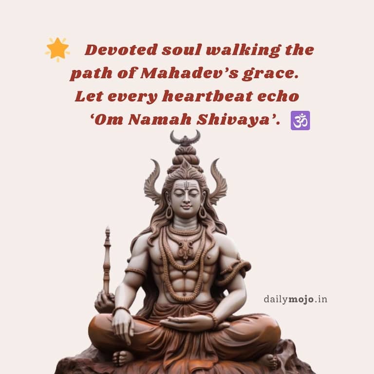 Devoted soul walking the path of Mahadev's grace. 🌿 Let every heartbeat echo 'Om Namah Shivaya