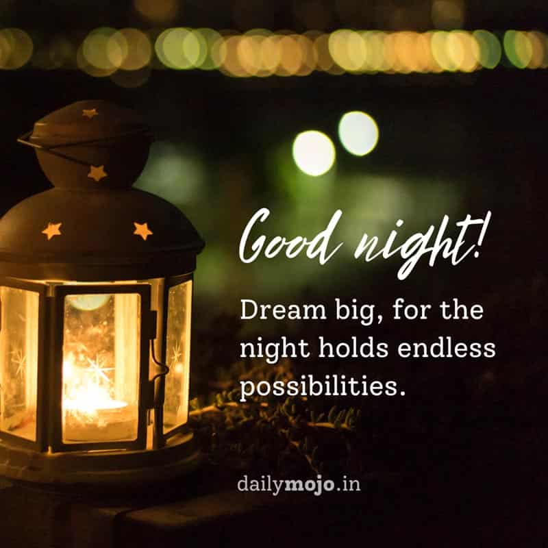 Good night image with night lamp by DailyMojo