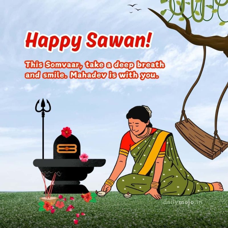 This Somvaar, take a deep breath and smile. Mahadev is with you