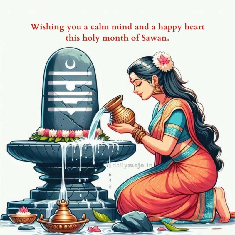 Wishing you a calm mind and a happy heart this holy month of Sawan.