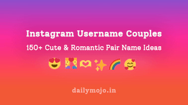 Instagram Cute & Romantic Couples Username Ideas