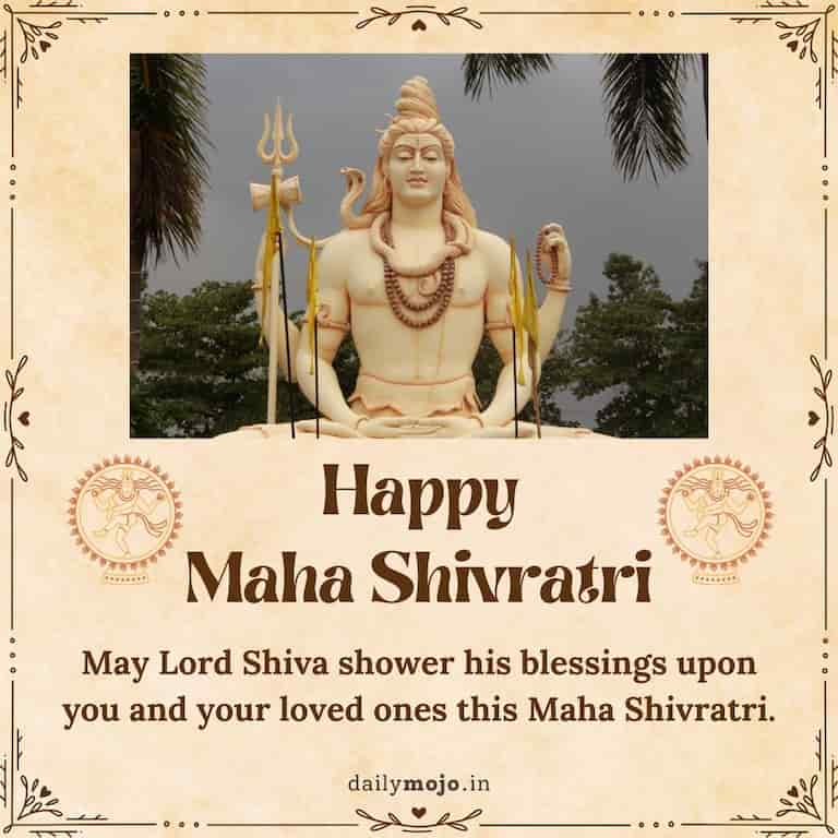 May Lord Shiva shower his blessings upon you and your loved ones this Maha Shivratri.