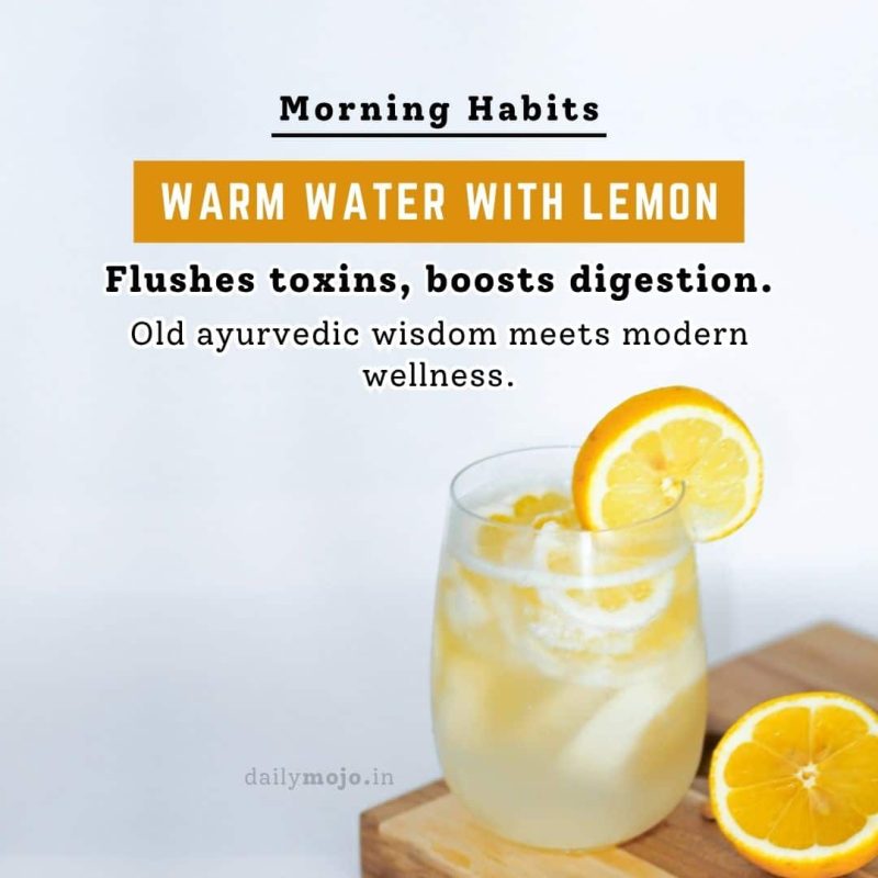 Drinking Warm Water with Lemon