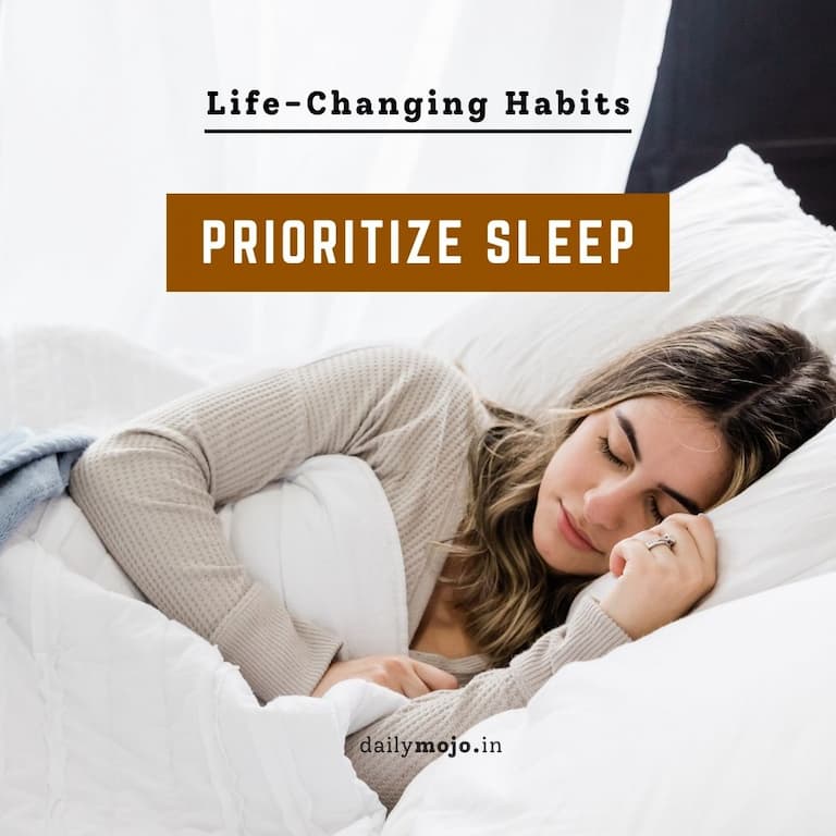 Prioritize Sleep