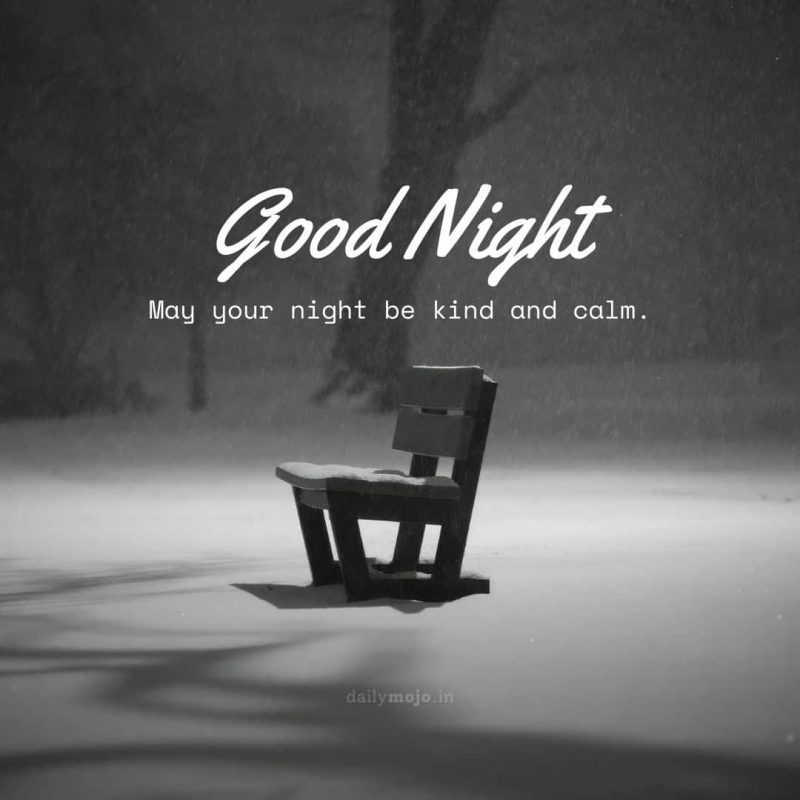 simple good night quote image