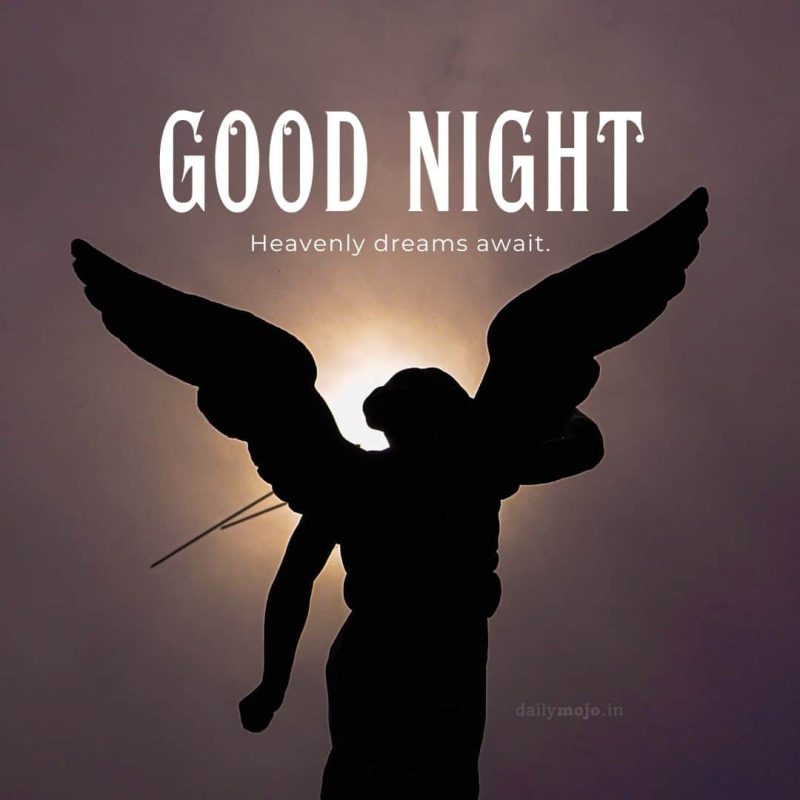 peaceful-good-night-image with dreamy background