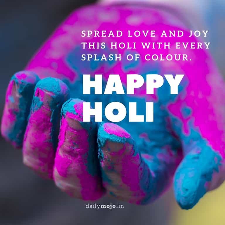 Spread love and joy this Holi with every splash of colour