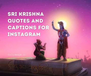 Sri Krishna Quotes and Captions for Instagram
