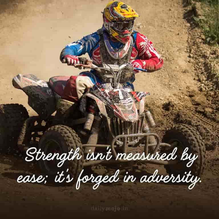 Strength isn't measured by ease; it's forged in adversity