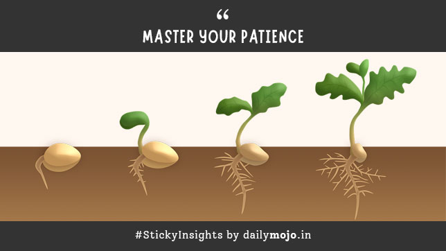 Thought for the Day: Master your patience