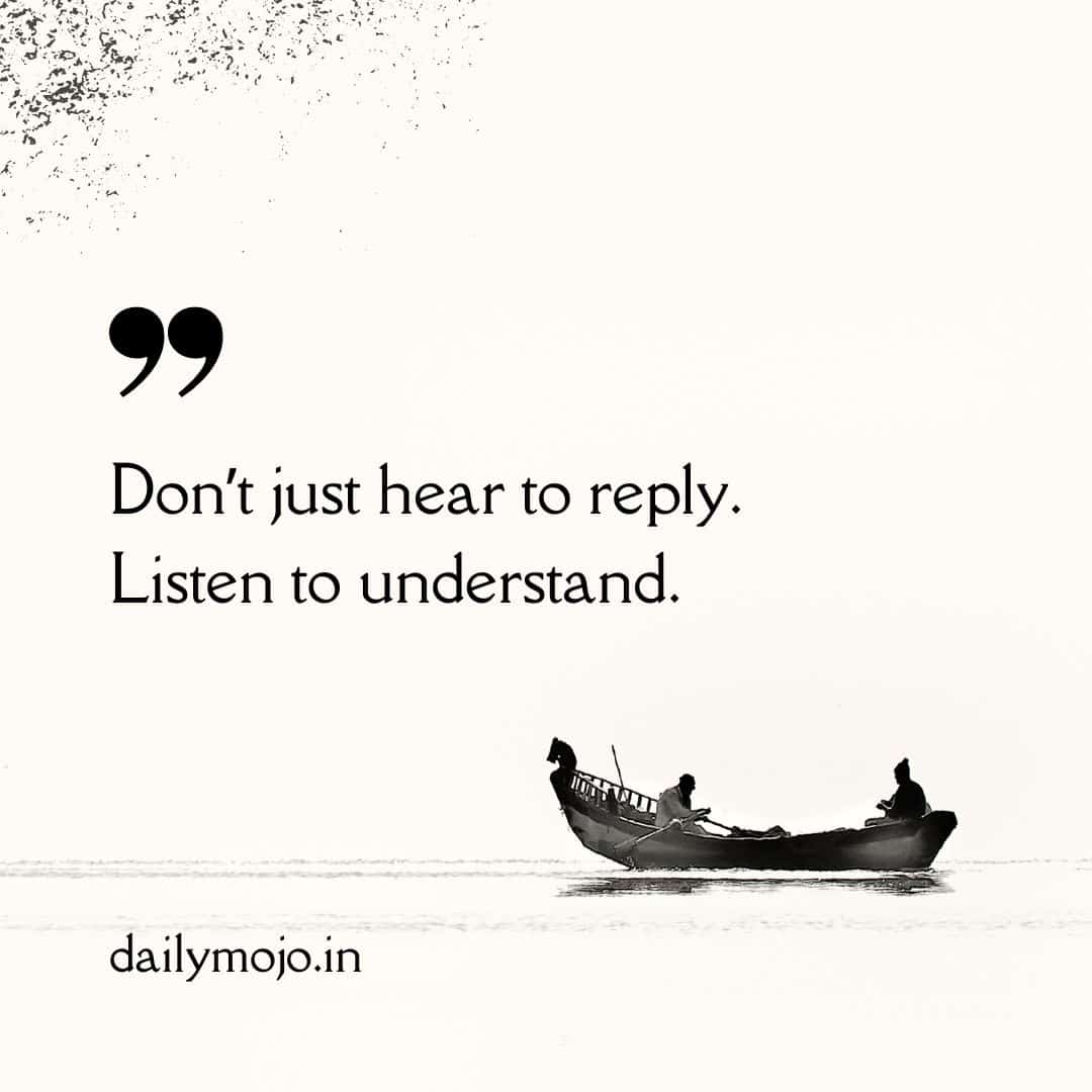 quote about active listening for better communication