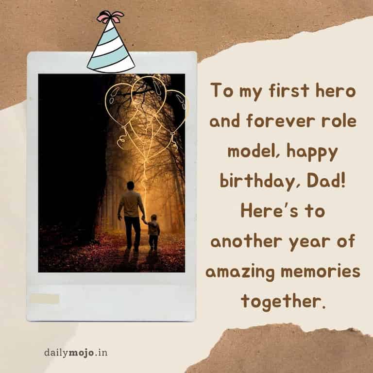 To my first hero and forever role model, happy birthday, Dad! Here's to another year of amazing memories together.