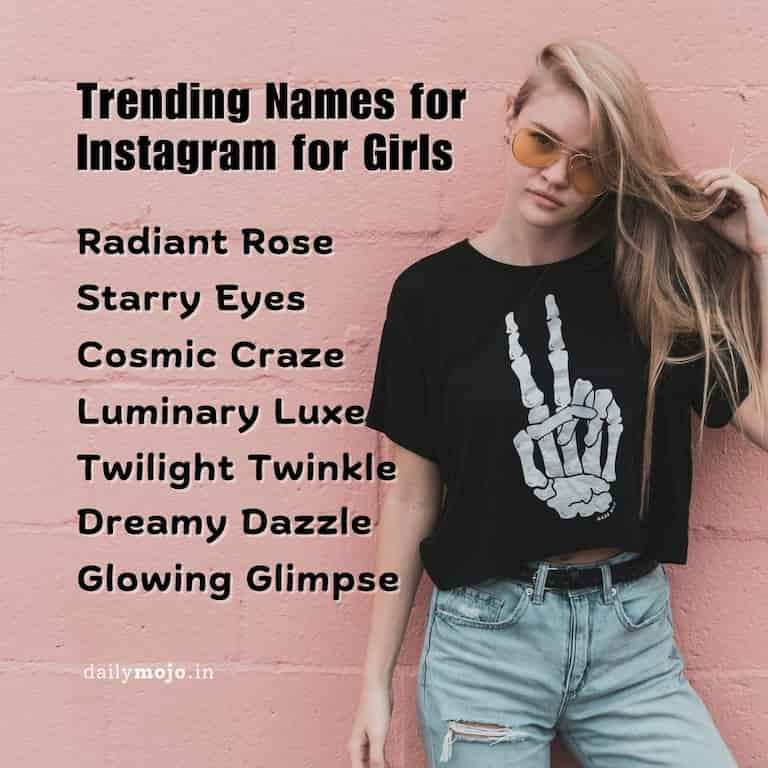 Trending Names for Instagram for Girls