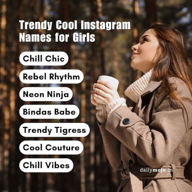 Trendy Cool Instagram Names for Girls