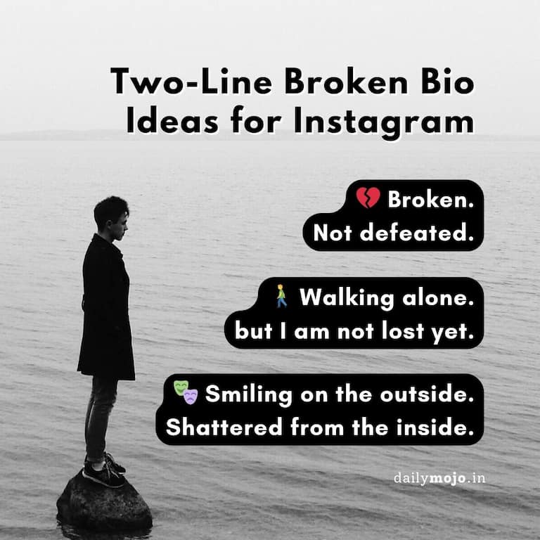 Two-Line Broken Bio Ideas for Instagram