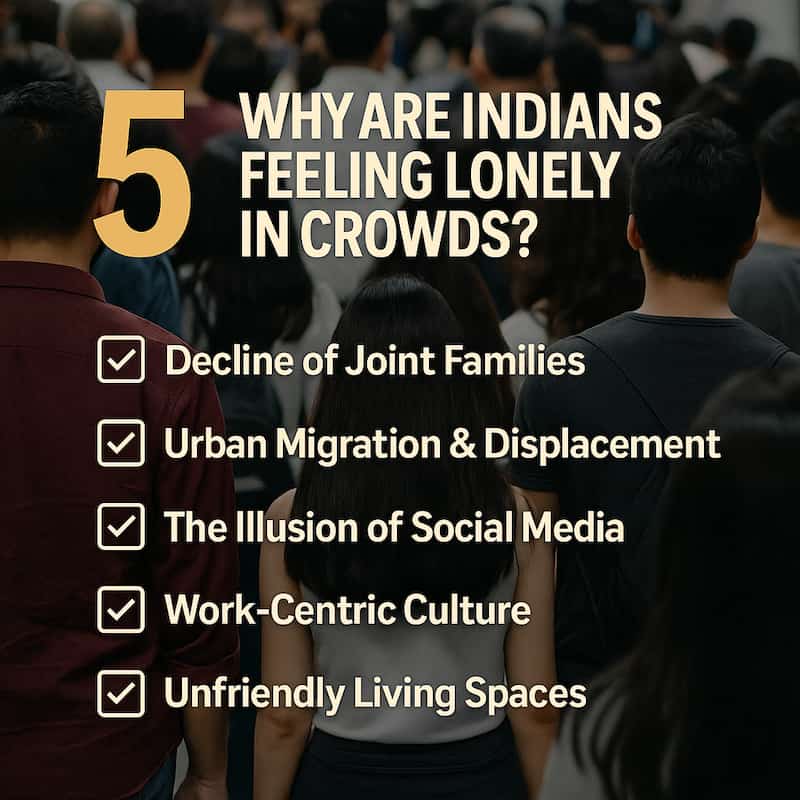 Why Are Indians Feeling Lonely in Crowds?