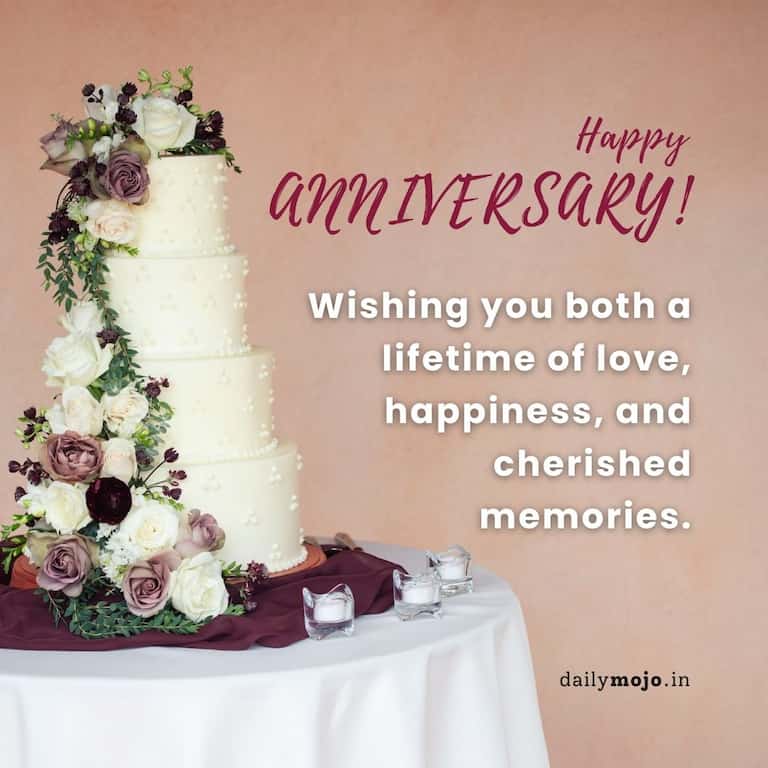 Wishing you both a lifetime of love, happiness, and cherished memories.